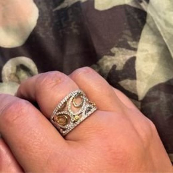 18k Simon G ring size 8.5 - Picture 3 of 3